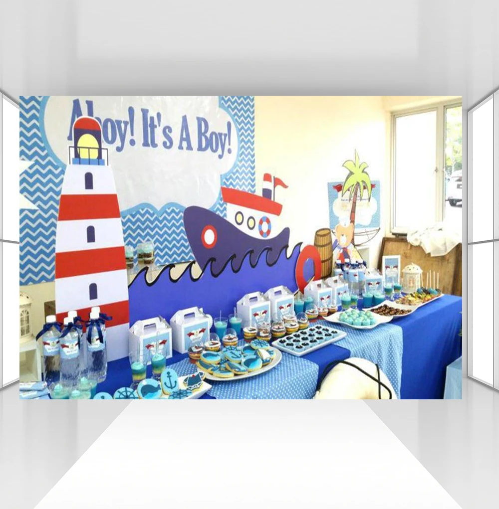 Фон для фотосъемки навигация крещение вечерние детские Душ день рождения