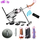 Автоматический телескопический вибратор с двойным управлением, беспроводная секс-машина, мастурбация, взрослые игрушки для женщин и мужчин, поддержка двух человек