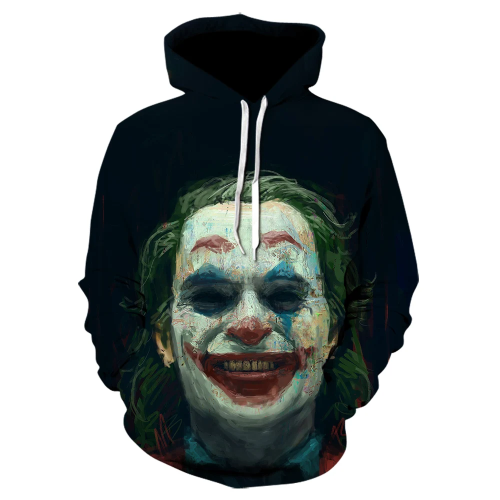 

Halloween Men's Clown Terror Joker Face 3D Print Hoodies Spring Autumn Male Casual Hoodies Sweatshirts Men's Sweatshirt Tops