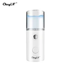 Портативный мини-распылитель CkeyiN с 20 мл нано-распылителем для лица, зарядка от USB, увлажняющий увлажнитель для лица, инструмент для красоты, уход за кожей