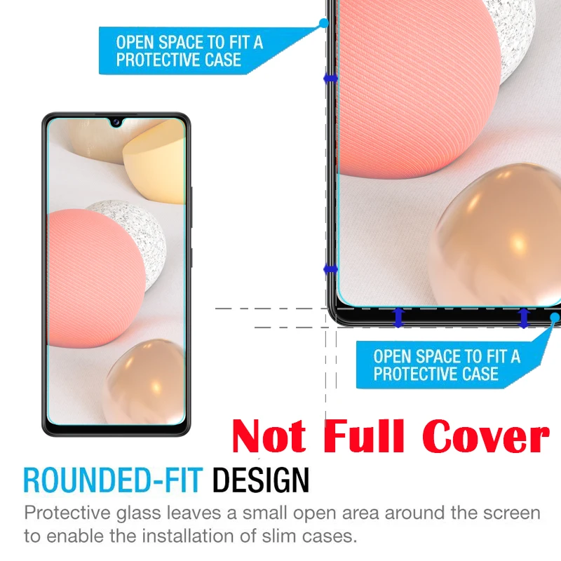 

0.26mm 2.5D Tempered Glass Screen Protector For Samsung Galaxy A72 A52 F02s F12 F62 F41 A02 A32 A12 A02s A42 5G Protective Film