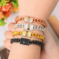 jimbora famous brand geometric trendy chain bracelet zirconia for women wedding engagement party dubai bracelet for women 2020