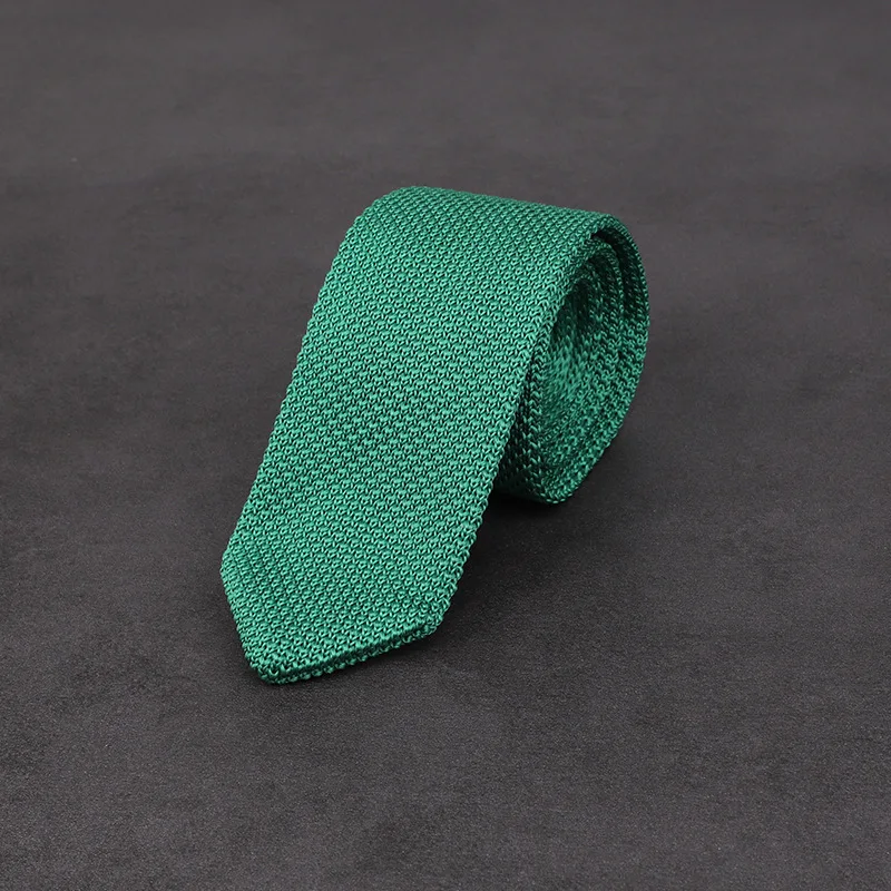

Sitonjwly 6cm Casual Mens Knitted Tie Necktie Black Knitting Neck Ties for Man Business Wedding Gift Party Cravat Custom Logo