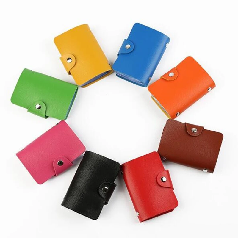 2Pcs/Lot Car PU Leather 24 Bits Storage Card Case Business Holder Credit Passport Wallet ID Bags | Автомобили и мотоциклы