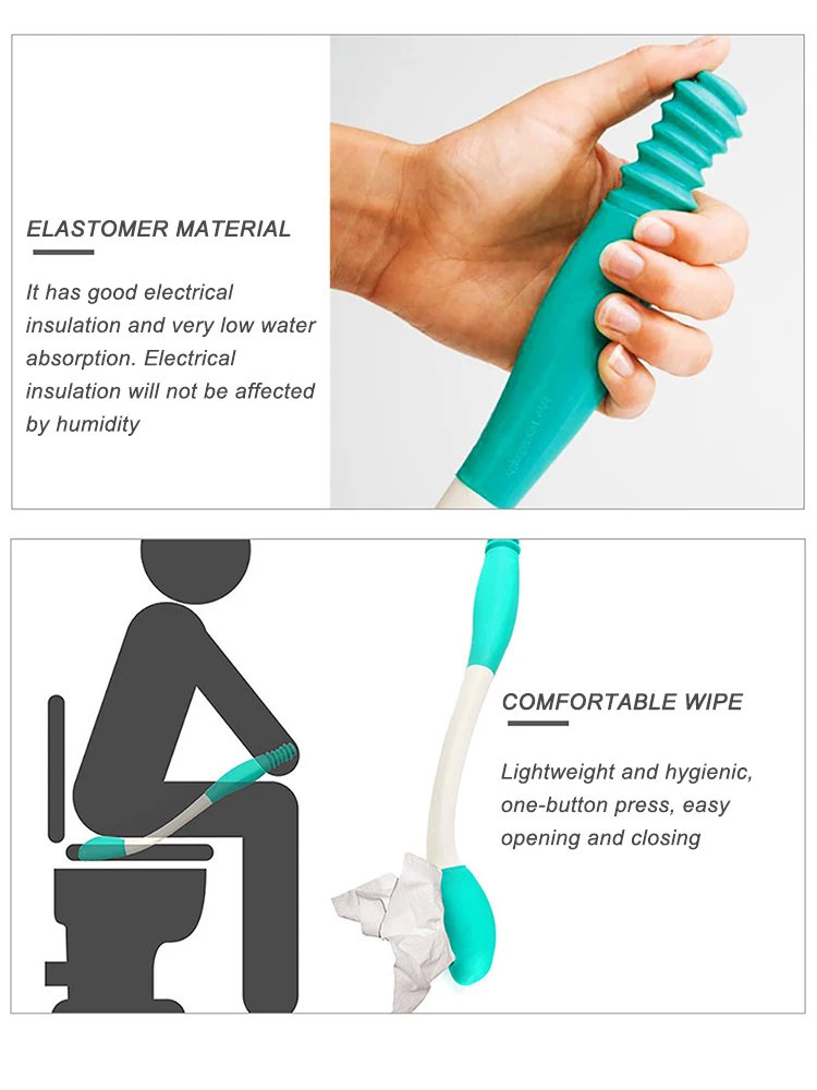 Вспомогательный держатель с длинной ручкой на дне дворника салфетка для туалета