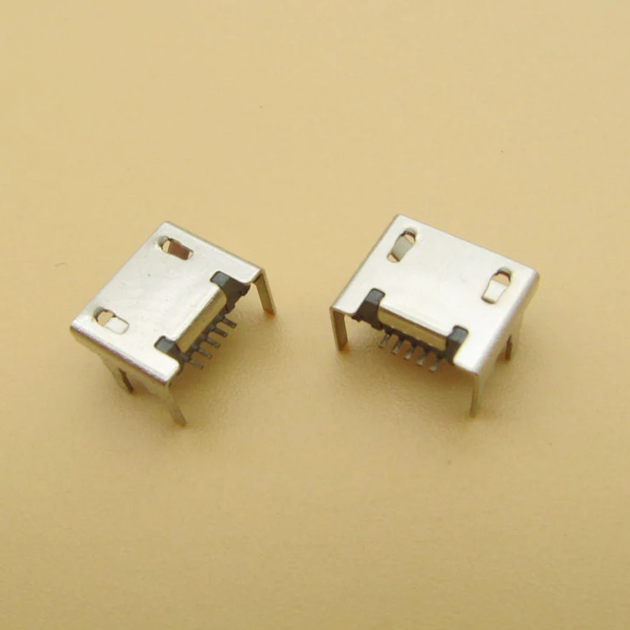 50 шт. разъемы Micro USB 5-контактный разъем usb 4 фута 5 контактов konektor mikro ekor pengisian