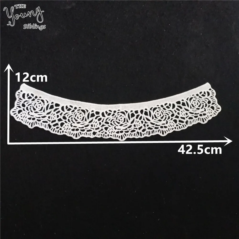 Новое поступление белая вышитая аппликация с вырезом кружево для поделок