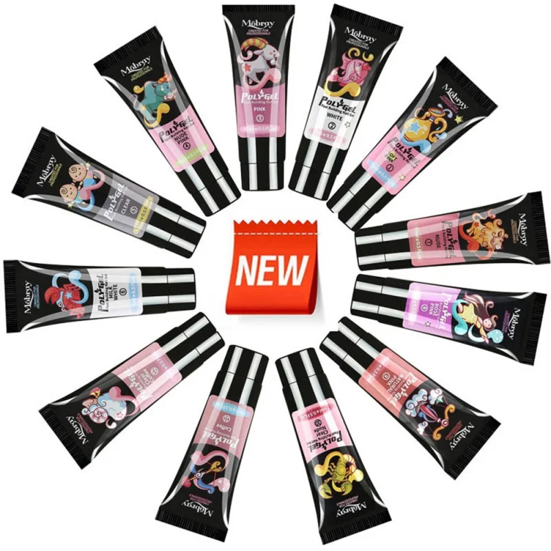 12 Созвездие полигель расширение Кристалл Желейный палец гель для ногтей