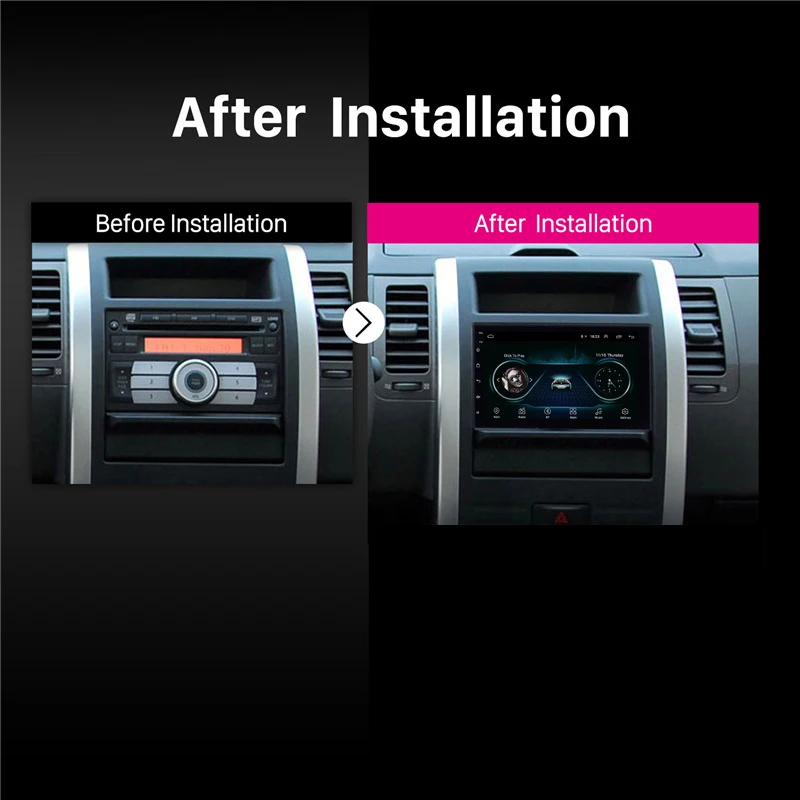 Универсальный Автомобильный мультимедийный плеер автомагнитола 2DIN на Android 9 1 2 Гб