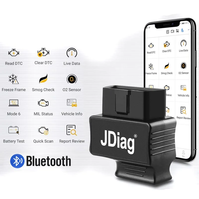 JDiag Faslink M2 Bluetooth 4 2 OBD2 сканер проверка двигателя считыватель световых кодов