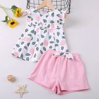 2022 new summer clothing sets topshorts 2pcs kid clothes childrens clothing toddler clothes sets for girls baby suit