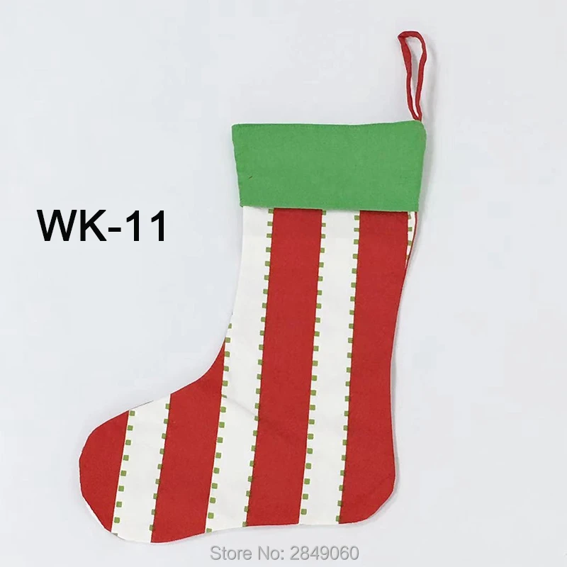 Рождественский чулок ручной работы мешок 50 шт. носки Санта Клауса карамельный