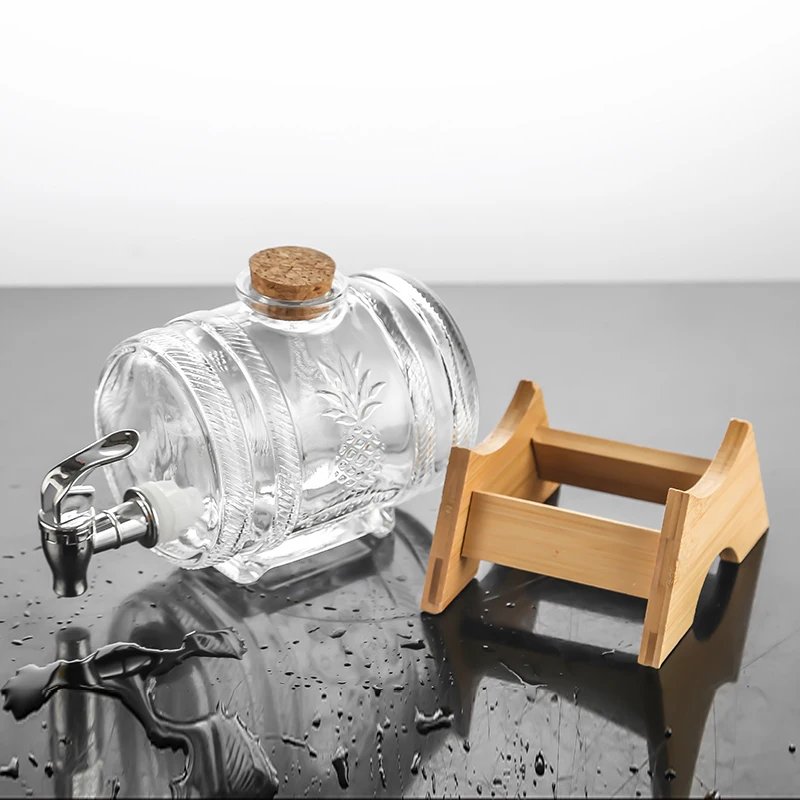 Утолщенная Бессвинцовая стеклянная бутылка прозрачная ферментная банка бутылки