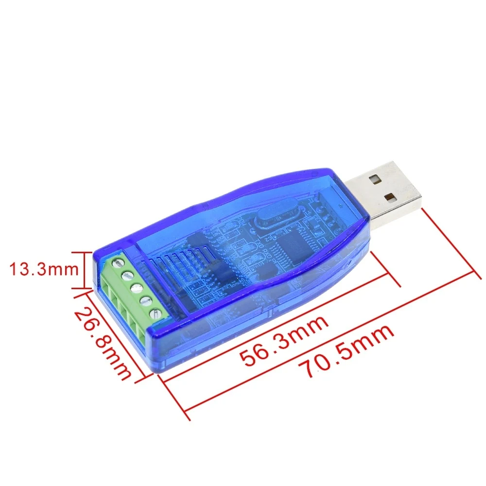 Промышленный USB в RS485 422 CH340G преобразователь, обновленный защитный преобразователь, Совместимость со стандартом RS-485 разъемом