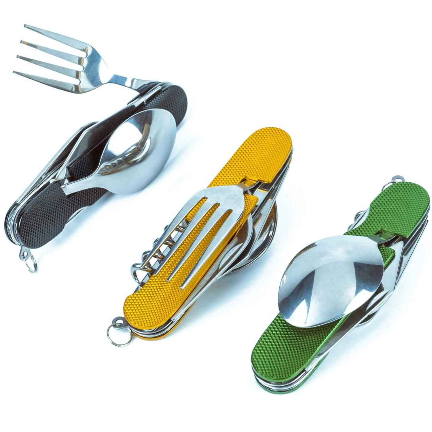 

Multifunctional Foldable Tableware Parts Pocket Stainless Steel Outdoor Camping Picnic Cutlery Knife Fork Spoon