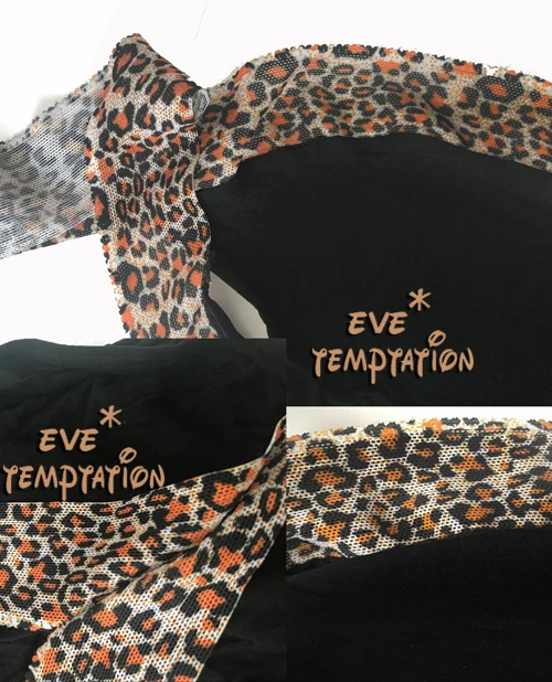 Сексуальное леопардовое шелковое нижнее белье прозрачное женское кружевное с