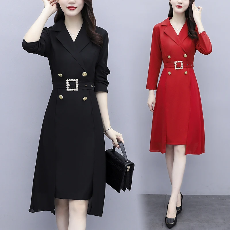 

Женское шифоновое платье-миди с V-образным вырезом, весна-лето 2021