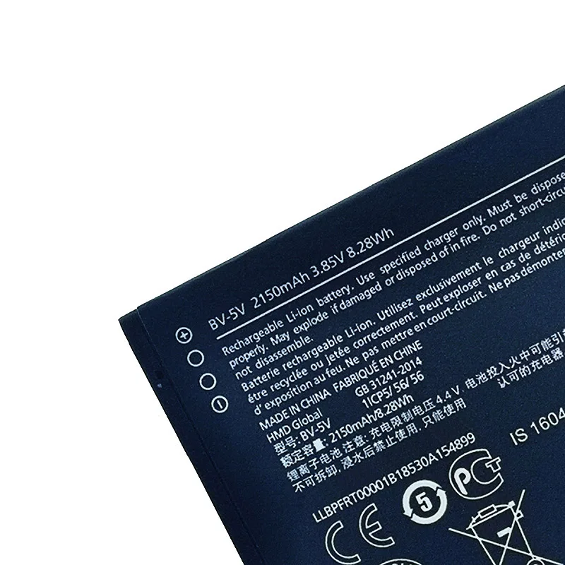 100% оригинал 2150 мАч BV-5V батарея для Nokia 1 TA-1047 BV 5V bv5v в наличии Высокое качество +