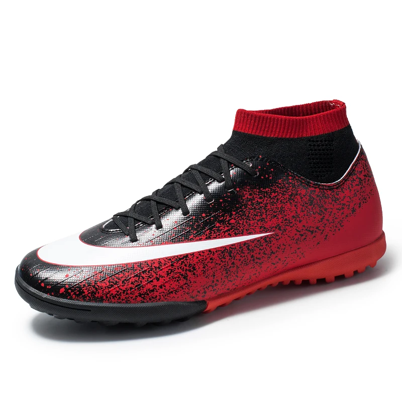 Мужская футбольная обувь Fury CR7 XII VII Elite FG Soccer Cleats уличные футбольные бутсы Messi Superfly VI 360 Elite FG BOOT - Цвет: Красный