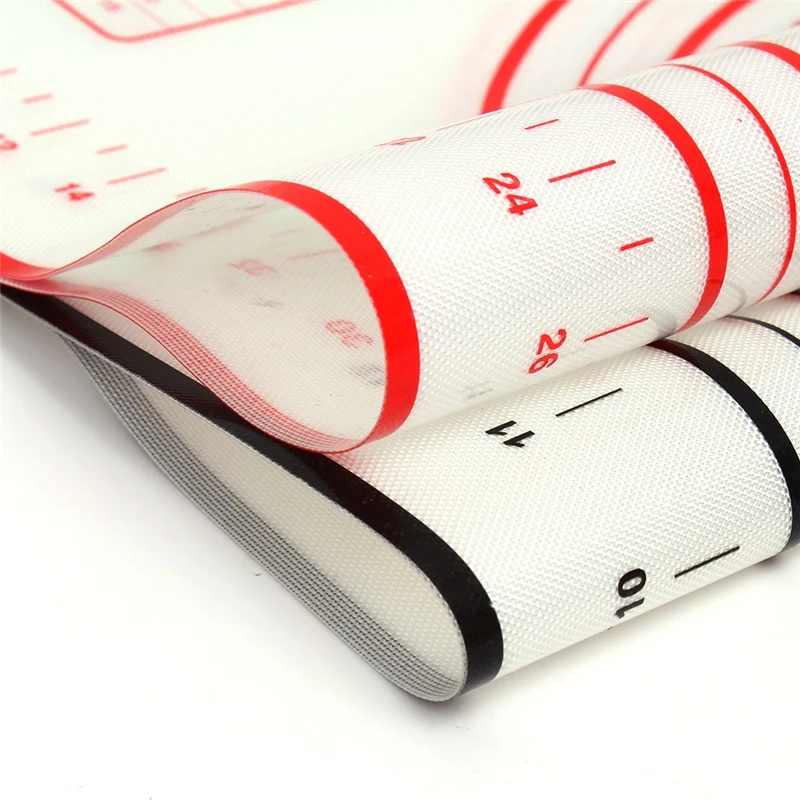 Силиконовый коврик для выпечки 3 шт. теста пиццы со шкалой кондитерский кухонный