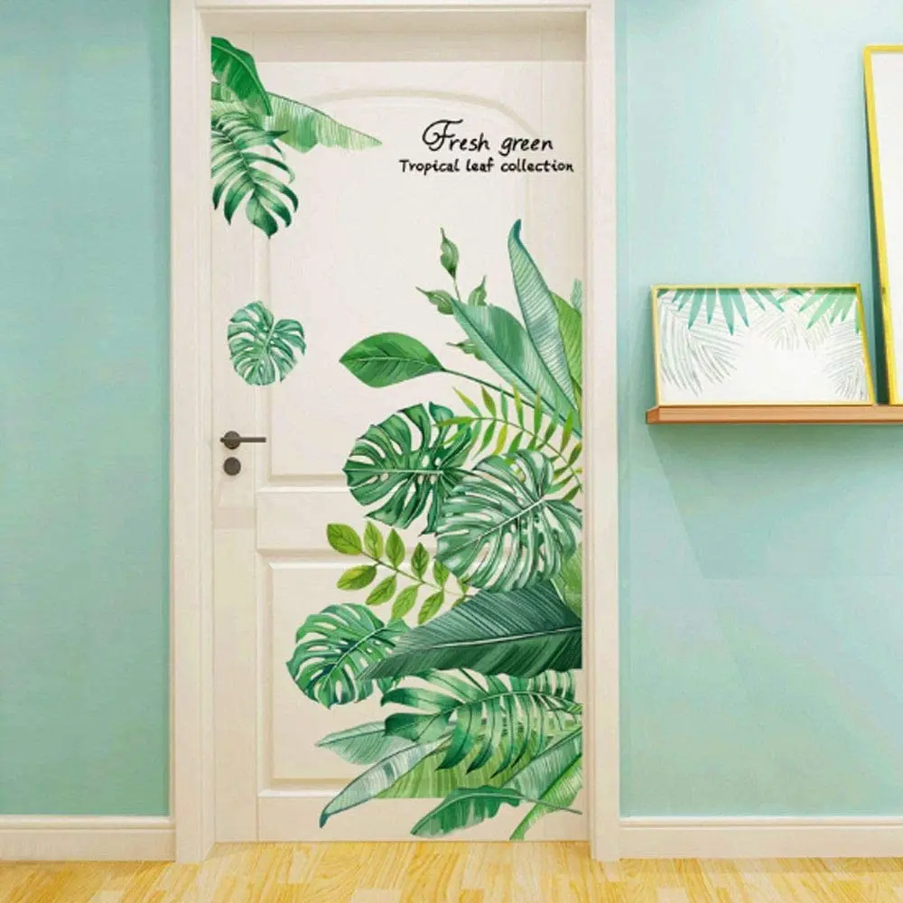 Зеленые тропические листья настенное украшение для гостиной спальни