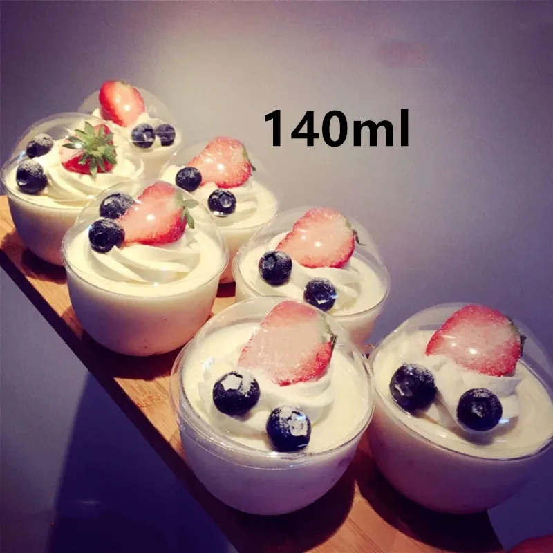 30pcs cups 30 шт. мусс чашки для десерта круглая пластиковая чашка для пудинга одноразовые вечерние молочные удобные Tiramisu на день рождения свадебные чашки для мороженого - Цвет: 30pcs cups