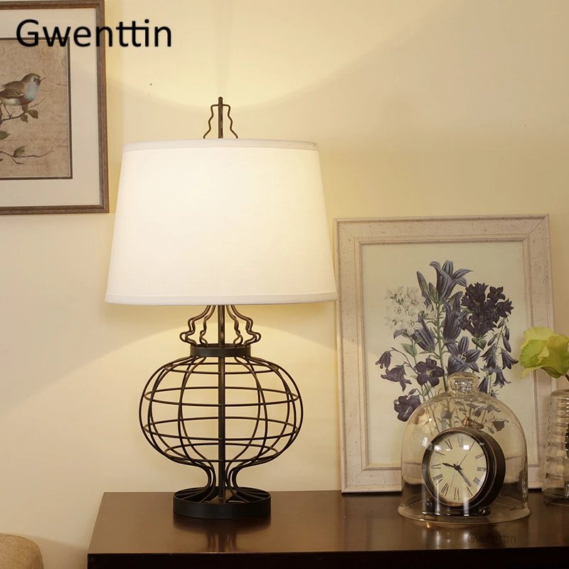 

Креативный железный шар, настольная лампа для гостиной, спальни, отеля, Современный домашний декор, настольный светильник, светодиодный све...