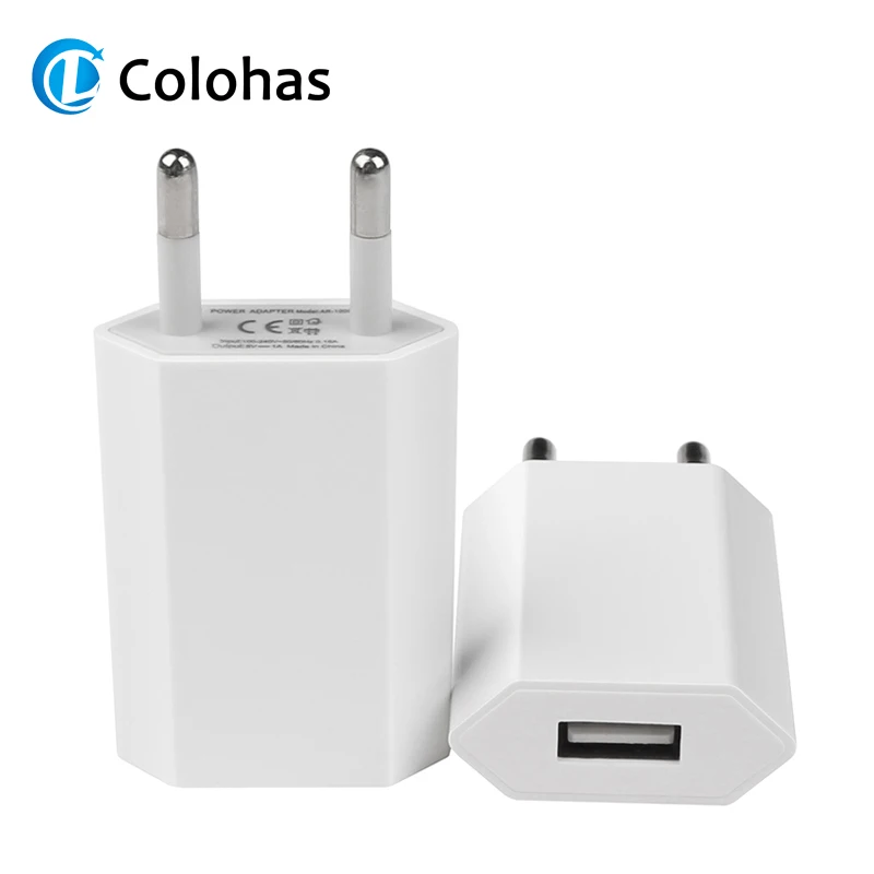 Высокое качество, европейская вилка, USB, AC, дорожное настенное зарядное устройство, адаптер питания для Apple iPhone 6, 6 S, 5, 5S, 4, 4S, 3GS