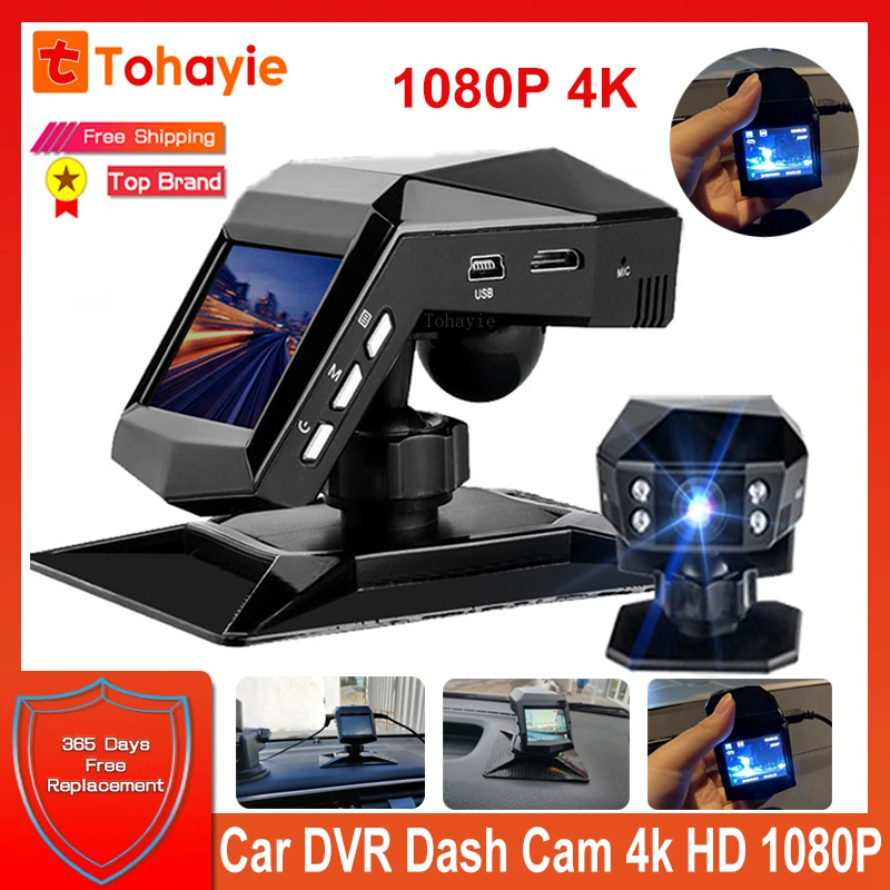 

NEW 2021 Car DVR Dash Cam 4k Dash Camera Video registrator Dashcam 3.6" HD Cycle Recording Night Vision Dash Camera Video