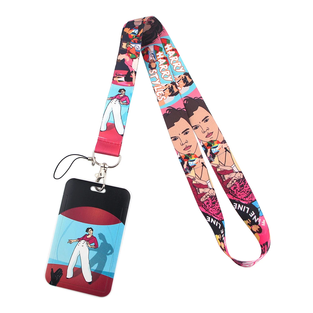 

LX559 Office Card Sets ID Badge Case Credit Card Badge Holder Cartoon Anime Keychain Lanyards