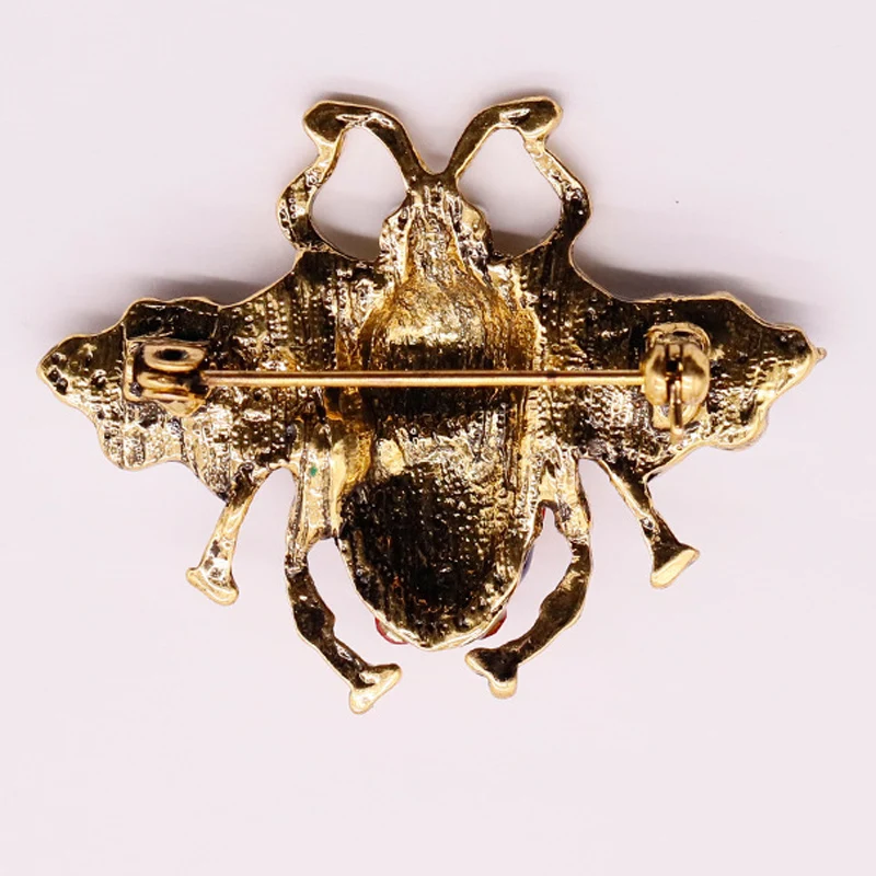 Новинка трендовая большая брендовая брошь в виде пчелы модный искусственный