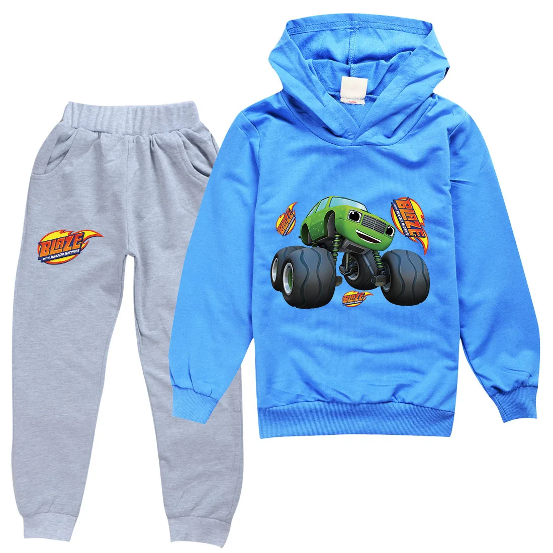 

Blaze and The Monster Machines Kids Clothes Girls 10 To 12 Teenage Baby Boy Clothes Set Little Child Hoodies T Shirt Pants Suit