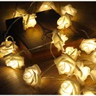 Светодиодсветильник гирлянда с цветком розы, 1,5 м, 3 м, 6 м