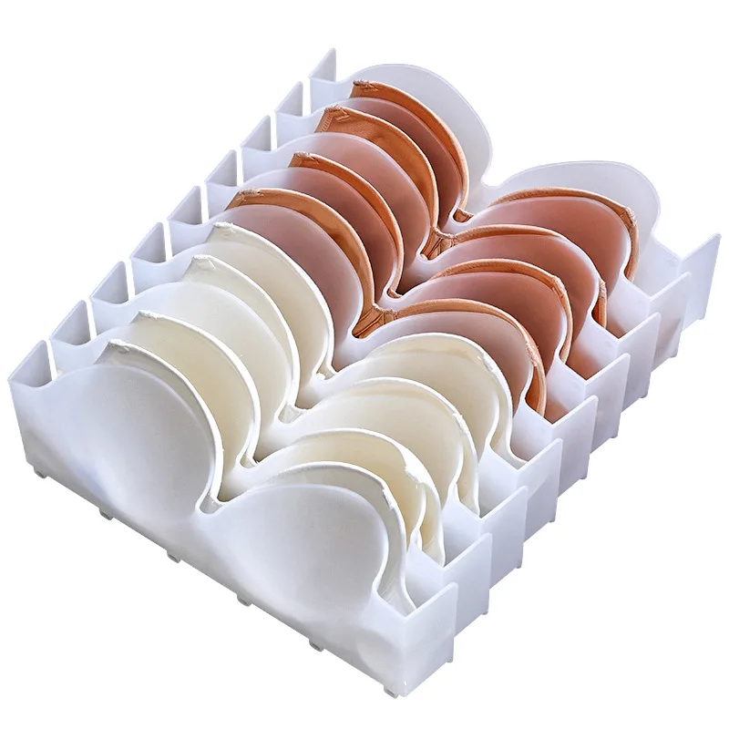

6Pcs/Set Underwear Boxes Stable Stackable Bra Clothes Storage Rack Wardrobe Drawer Divider Finishing Combination Bra Organizer