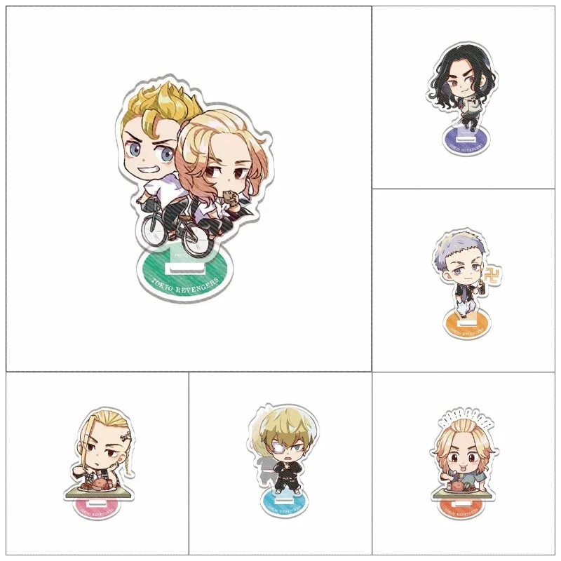 

Tokyo Revengers Figure Cosplay Acrylic Stand Card Manjiro Ken Takemichi Hinata Atsushi Model Fans Collection Anime Props Gift
