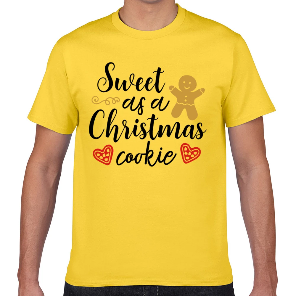 Мужская футболка с принтом сладкое как рождественское печенье | одежда