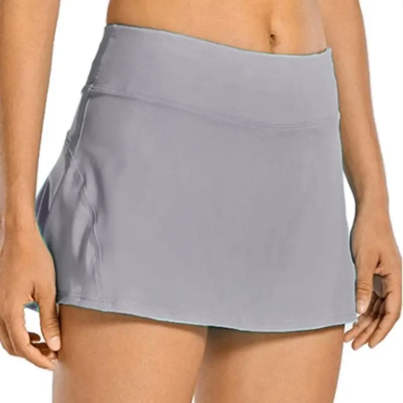 

Women 2-In-1 Tennis Skorts Athletic Sports Running Pleated Golf Skirts Shorts F3MD