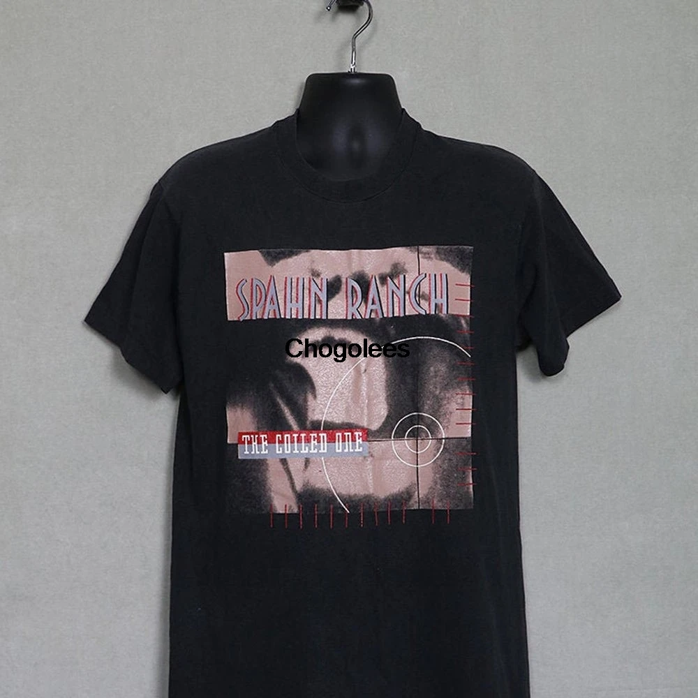 Шпан ранчо футболка винтажные редкий Готическая рубашка спереди 242 Nitzer отлив