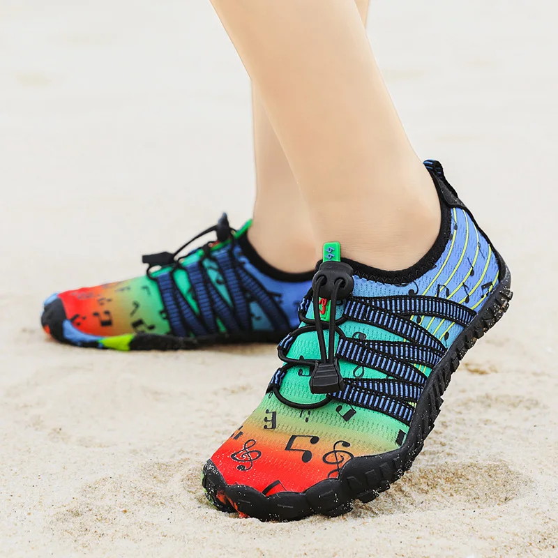 

Boys Girls Quick-Dry Beach Water Shoes Childrens Breathable Barefoot Wading Shoe Non Slip Comfortable Upstream Outdoor Aqua Shoe