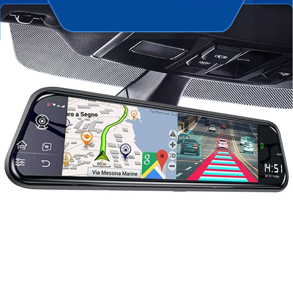 

4G intelligent Android ADAS 12" Stream Rear View Mirror Dash Cam Camera Car Camera Recorder Dvr Dashcam GPS Navigation 1080pWIFI
