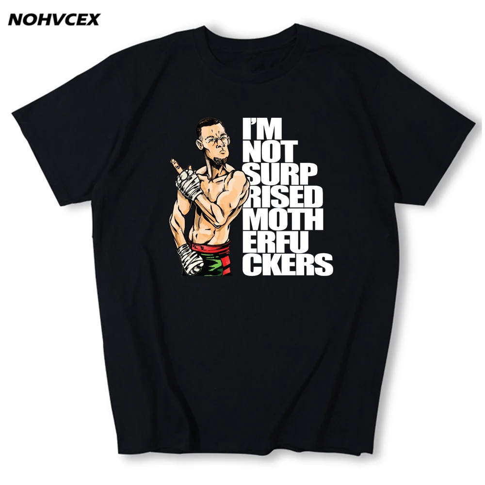 Американские тяжеловесы Legend Nate Diaz золотые мужские летние футболки с принтом|shirts