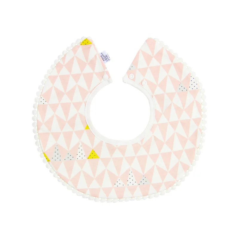 2020 New Arrival Cotton Baby Bibs TPU Waterproof Burp Clothes Double Layer Toddler Feeding Boys Girls Round Smock | Детская одежда и