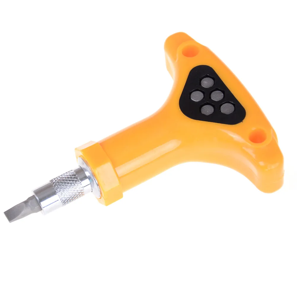 6 в 1 T рукоятка набор Противоскользящих инструментов отверток Phillips с