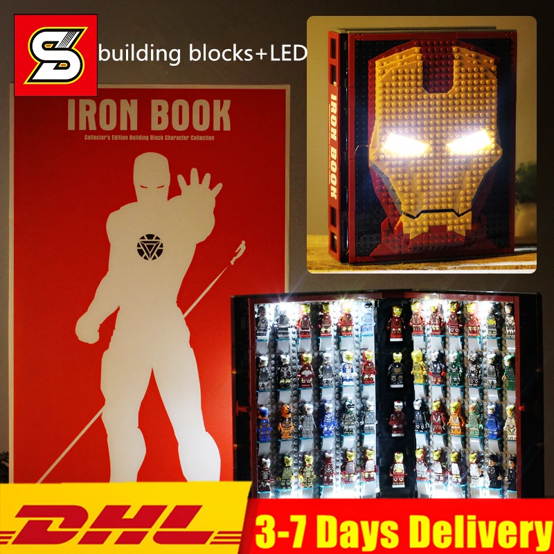 Новые идеи создателя супер герой Железный человек книжная коробка база Gnaku зал