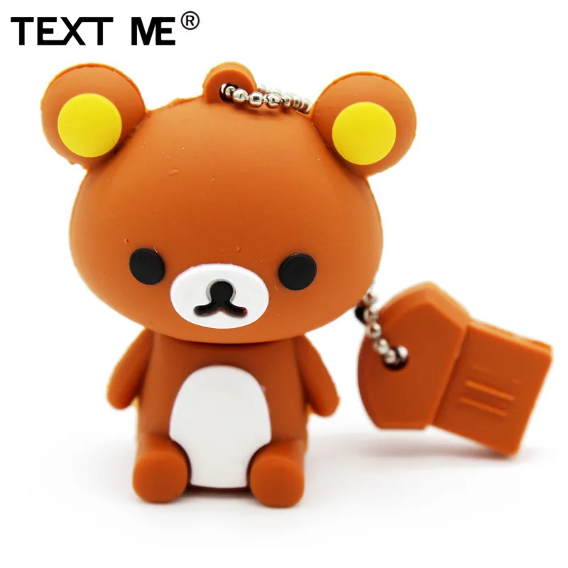 TEXT ME usb 2 0 USB stick8 цветной мини флеш накопитель с медведем 4 ГБ 8 16 32 карта памяти|USB