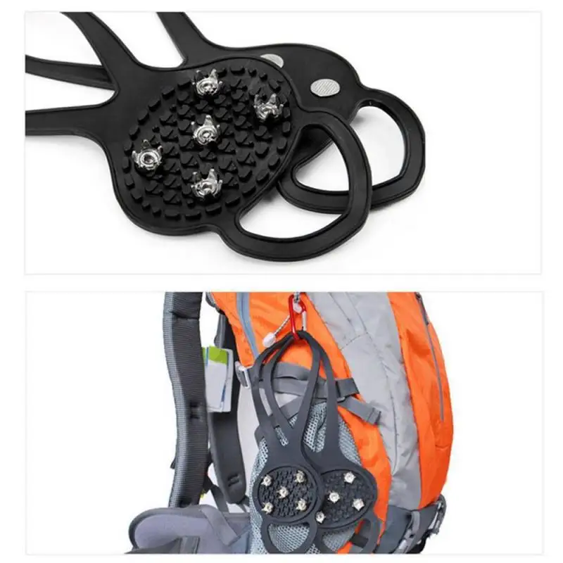 

Outdoor Non-slip Shoe Covers Snow Anti-Skid Snow Ice Climbing Shoe Spikes Ice Grips Cleats Anti-fall Ice Catch Shoe Cover Chain