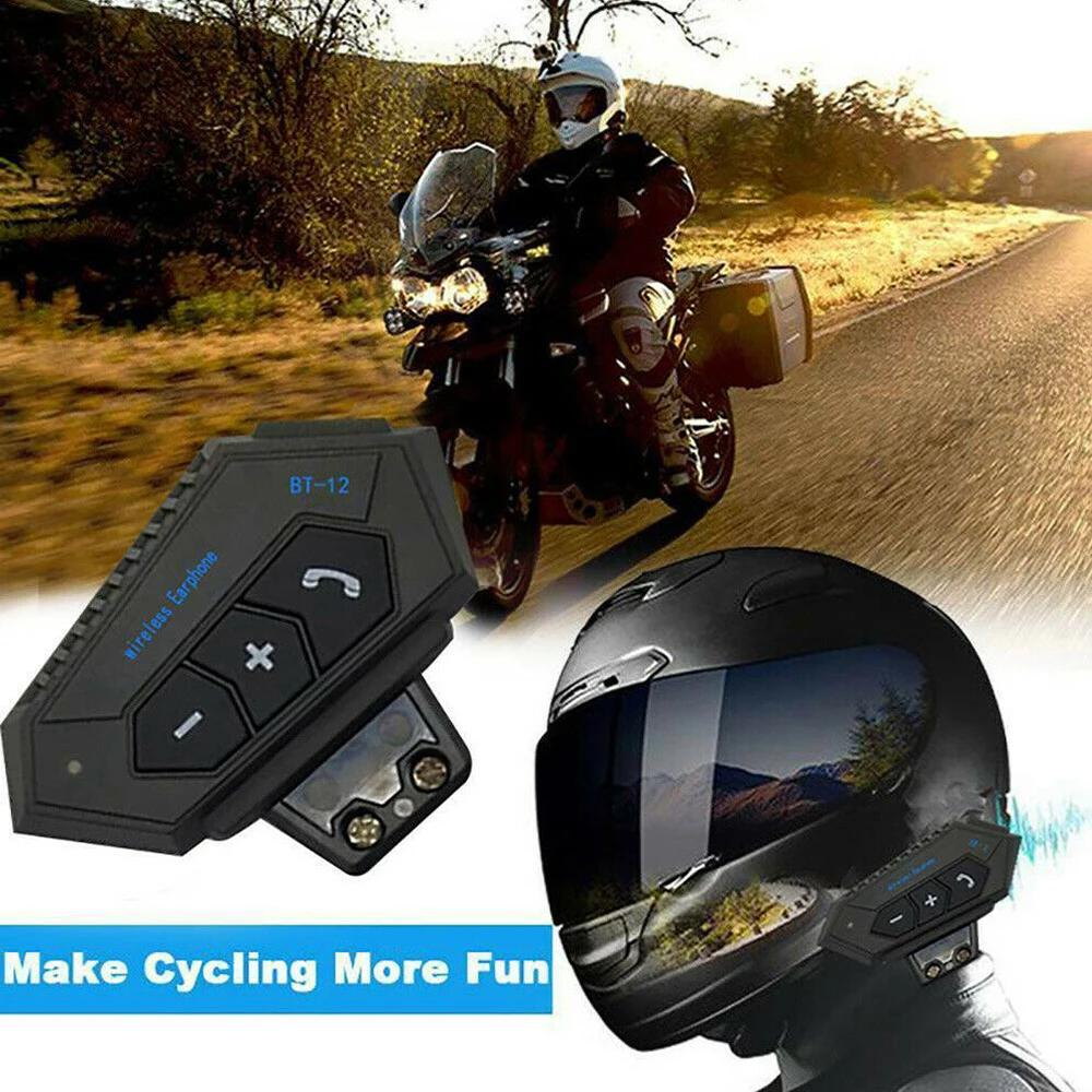 

Motorcycle Helmet Headphone CSR Bluetooth 4.1 Motorcycle Headset Intercom Motor Bike Earphone Noise Reduction Microphone MIC New