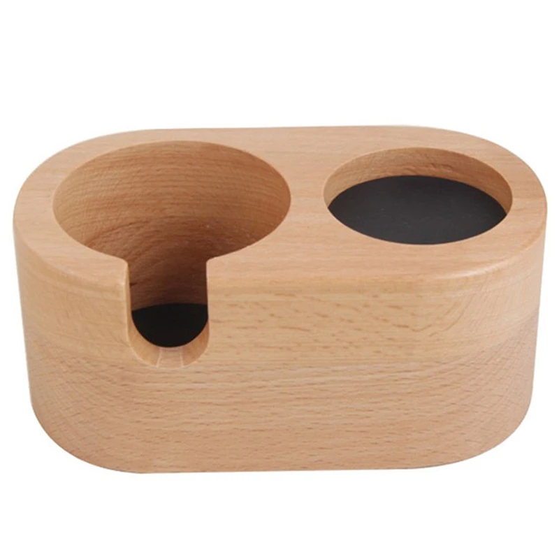

HOT-Wood Coffee Tamper Holder Mat Barista Coffee Espresso Tampering Latte Art Pen Tamper Holder Home Coffee Accessories