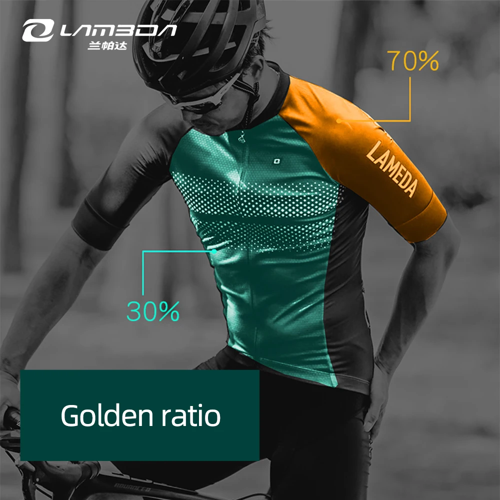 Летняя велосипедная футболка LAMBDA мужская рубашка с коротким рукавом одежда
