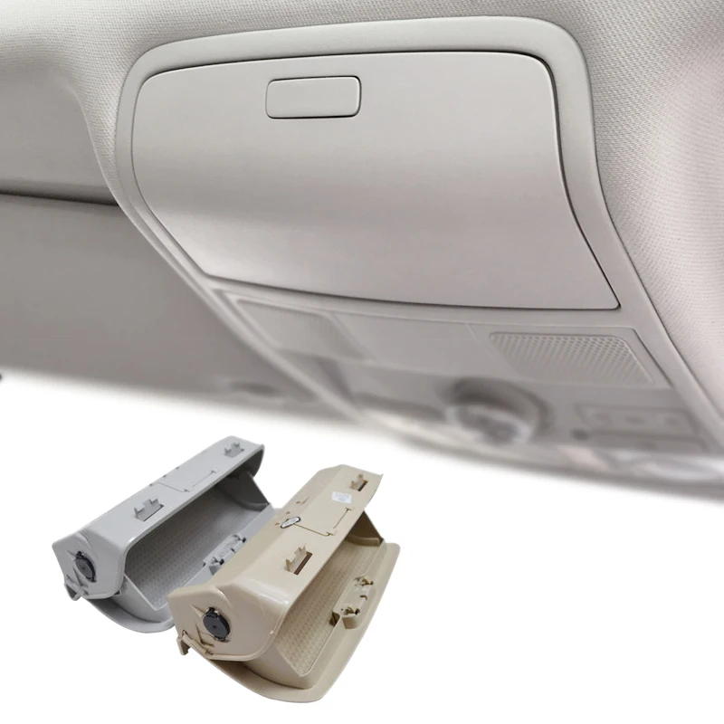 

Car Sun Glasses Case Sunglasses Storage Box Holder For VW Tiguan Golf Jetta Passat CC Scirocco 2009 2010 2011 Beige/Gray